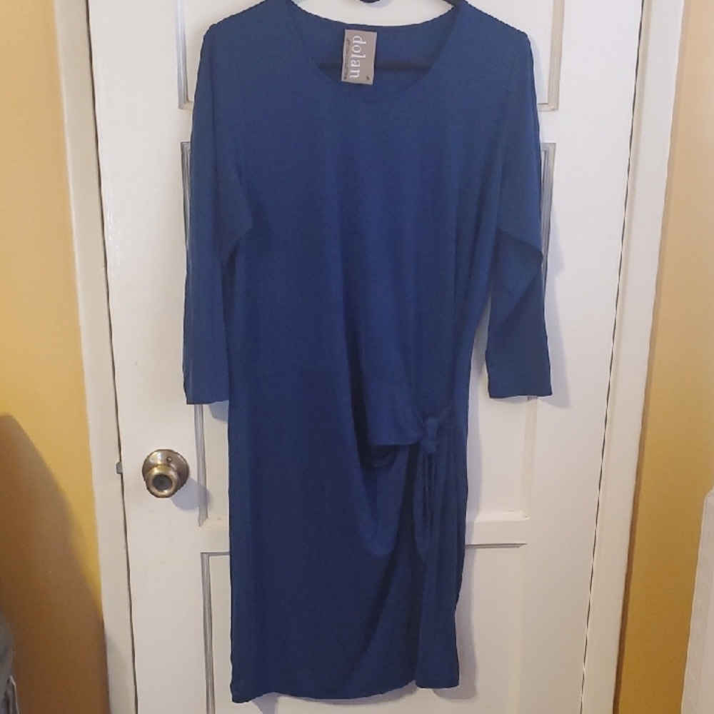 Dolan Royal Blue 3/4 Sleeve Stetch Dress